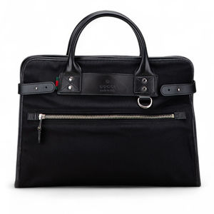 Pre-Loved Gucci Nylon Web Business Bag